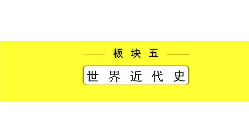 历史中考复习 5. 板块五　世界近代史 4. 第四单元　殖民地人民的反抗与资本主义制度的扩展 PPT课件01