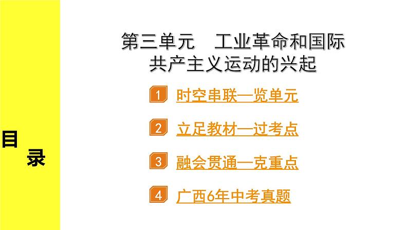 历史中考复习 5. 板块五　世界近代史 3. 第三单元　工业革命和国际共产主义运动的兴起 PPT课件第2页