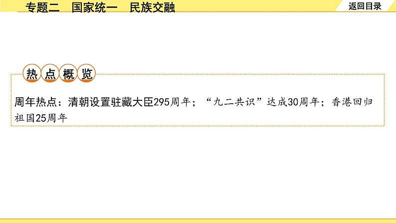 历史中考复习 2. 第二部分 突破专题构体系 2. 专题二　国家统一　民族交融 PPT课件02