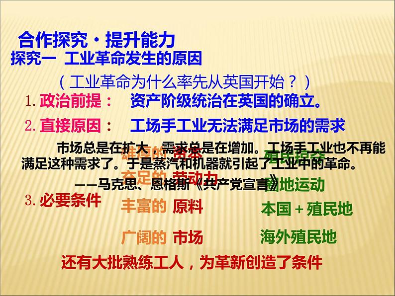 第七单元 工业革命和工人运动的兴起 课件+教案 人教版历史九上08