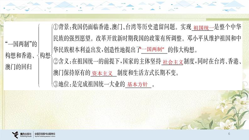 15中国现代史三、民族团结与祖国统一 中考历史总复习课件06