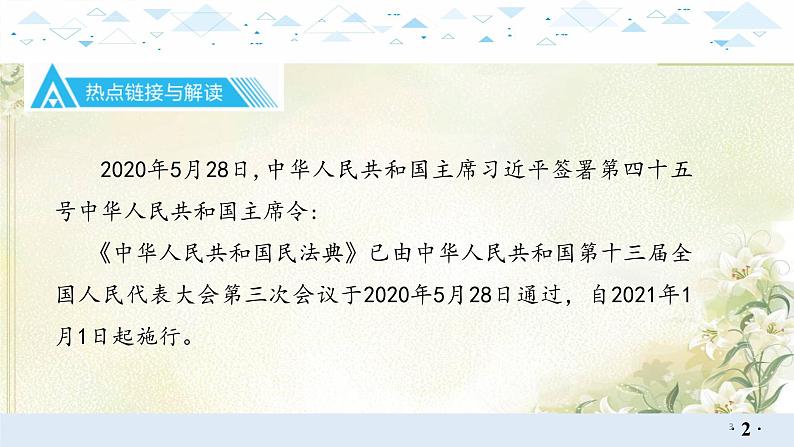 专题六民主与法制 中考历史总复习课件第3页