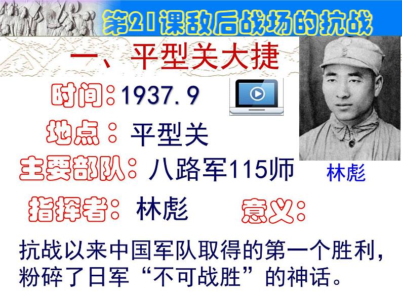 第21课敌后战场的抗战第4页