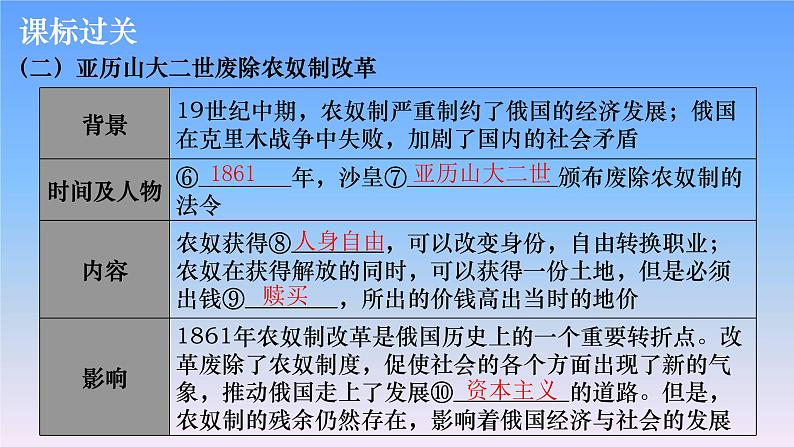 历史中考复习第十九讲资本主义制度的扩展、第二次工业革命和近代科学文化PPT课件第5页