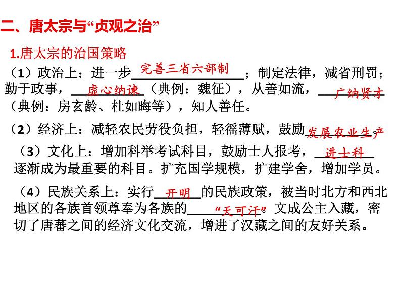 2022年江西省中考历史一轮专题总复习5-隋唐时期--繁荣与开放的时代课件第7页