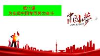 人教部编版八年级下册第11课 为实现中国梦而努力奋斗教学ppt课件