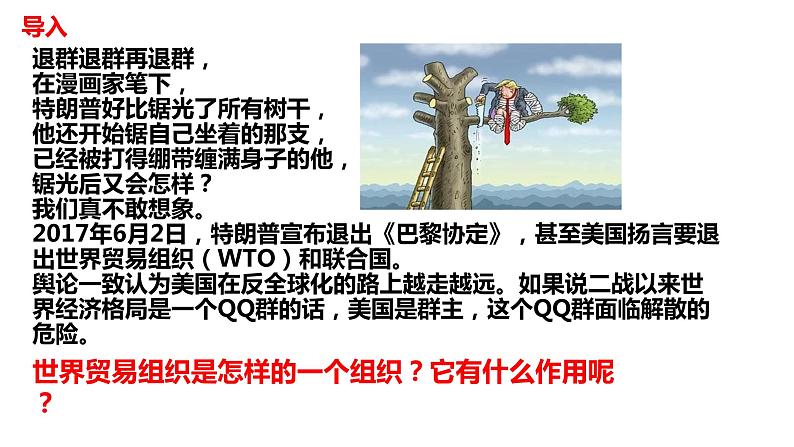 人教版九年级历史下册第20课 联合国与世界贸易组织课件PPT第2页