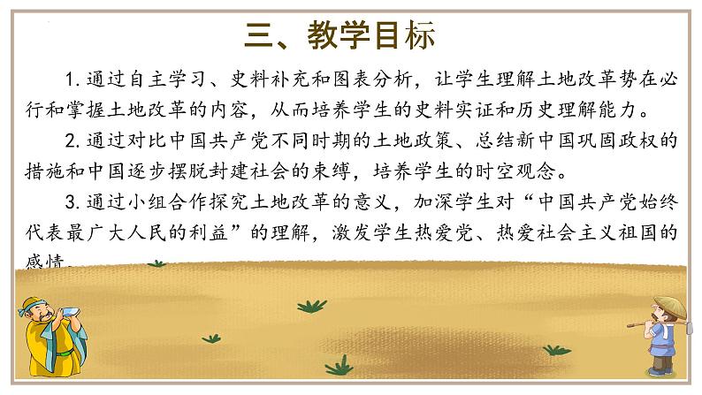 1.3土地改革说课课件2021-2022学年部编版历史八年级下册第6页