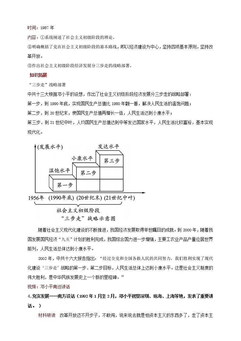 部编版历史八年级下册 第10课 建设中国特色社会主义 课件+视频素材（送教案）02