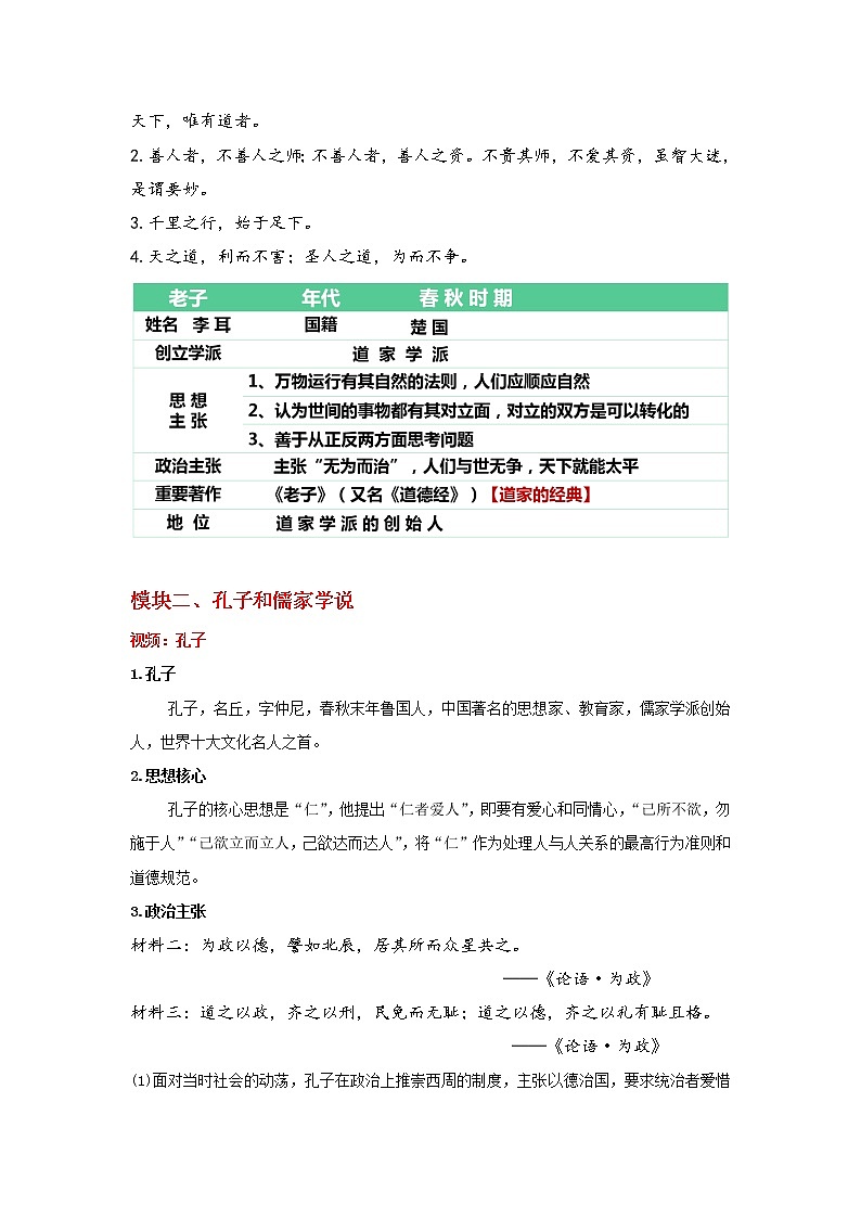 部编版历史七年级上册 第8课 百家争鸣   教学课件+教案+视频素材02