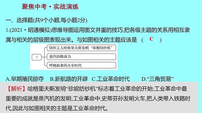 2022 云南 历史 中考复习 专题五 科技革命及经济全球化——社会发展的驱动力 课件第7页