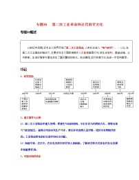 专题30  第二次工业革命和近代科学文化-中考历史一轮复习 知识点精讲+练习