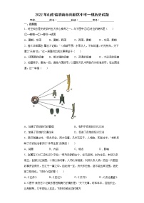 2022年山东省济南市高新区中考一模历史试题（word版含答案）