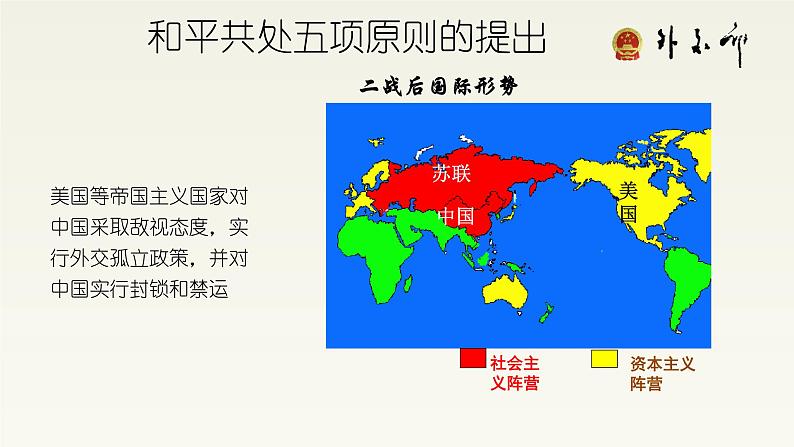 2020-2021学年部编版历史八年级下册 备课课件 第16课 独立自主的和平外交05
