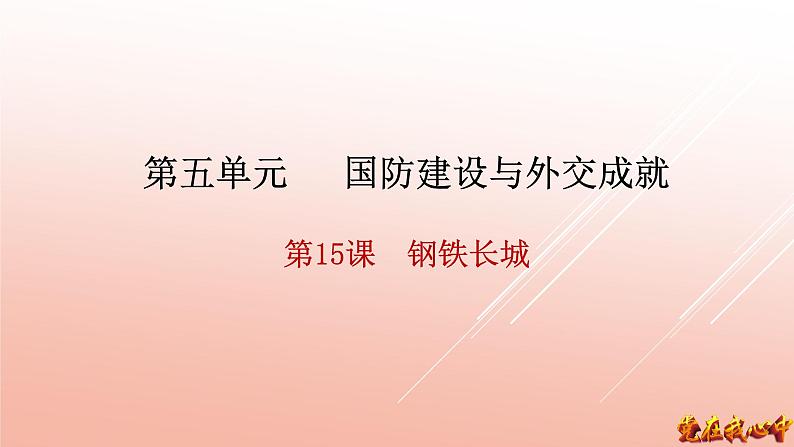 2020——2021学年部编版八年级历史下册第五单元第15课 钢铁长城【课件】第1页