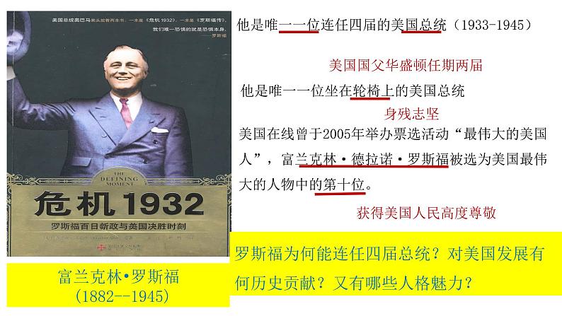 第13课 罗斯福新政 课件-2021-2022学年部编版历史九年级下册（共38张PPT）第1页