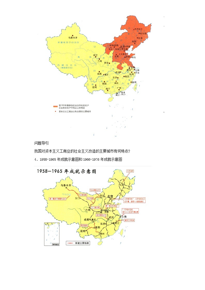 第二单元 社会主义制度的建立与社会主义建设的探索——2021-2022学年历史人教部编版八年级下册识图题专题通关03