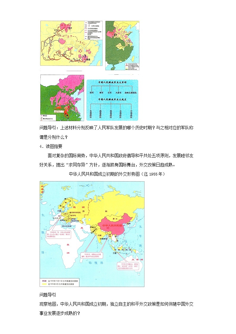 第五单元 国防建设与外交成就——2021-2022学年历史人教部编版八年级下册识图题专题通关02