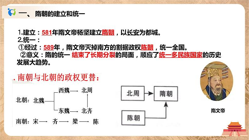 《隋朝的统一与灭亡》课件第3页