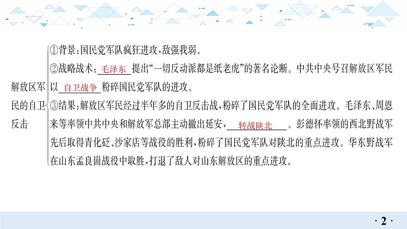 2021年河南省历史中考考点精讲--人民解放战争课件（51张）第6页