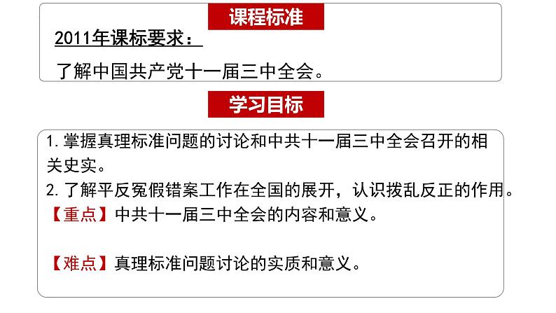 第7课 伟大的历史转折课件2021_2022学年部编版八年级历史下册第3页