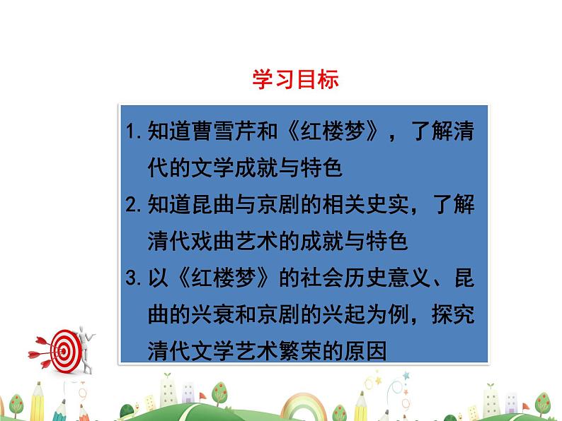 七年级下册历史课件人教版 7年级 课件第21课  清朝前期的文学艺术03