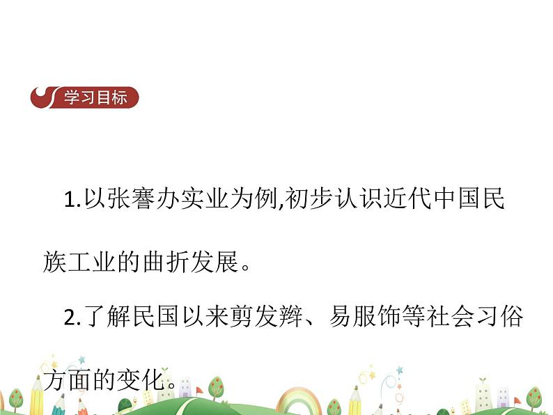 八年级上册历史课件历史8年级上册课件第25课  经济和社会生活的变化02