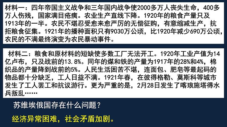 初三年级 历史 苏联的社会主义建设课件PPT第3页