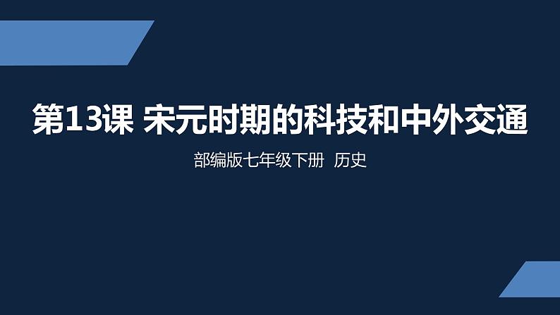 七年级上册历史课件初一年级 历史 宋元时期的科技与中外交通第1页