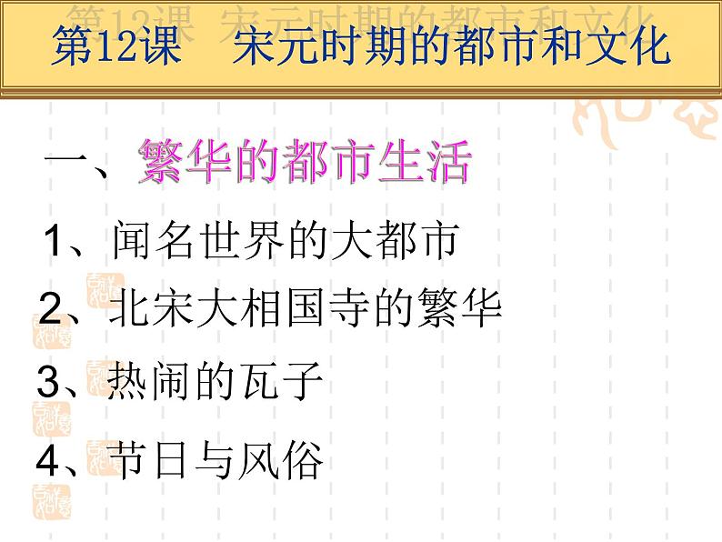 初中历史人教版（部编）七年级下册 第12课宋元时期的都市和文化 4 课件02