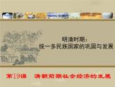 人教部编七下历史 19清朝前期社会经济的发展 课件