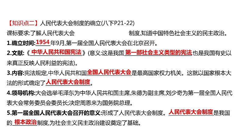 2022年深圳市中考历史一轮复习课件：社会主义制度的建立与社会主义建设的探索06