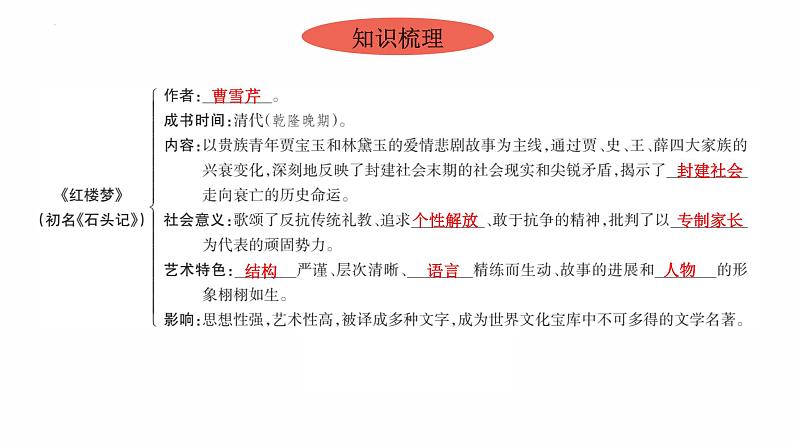 3.21 清朝前期的文学艺术复习课件 2021-2022学年部编04