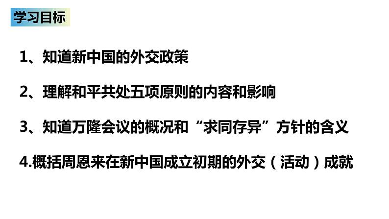 5.16 独立自主的和平外交 课件  2021-2022学年部编版八第2页