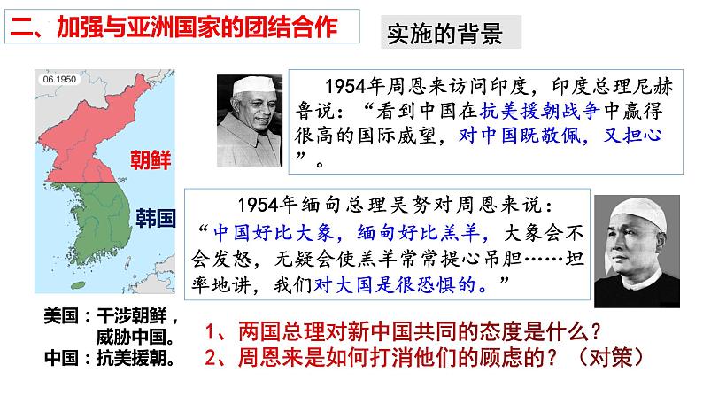 5.16 独立自主的和平外交课件 2021-2022学年部编版八第7页