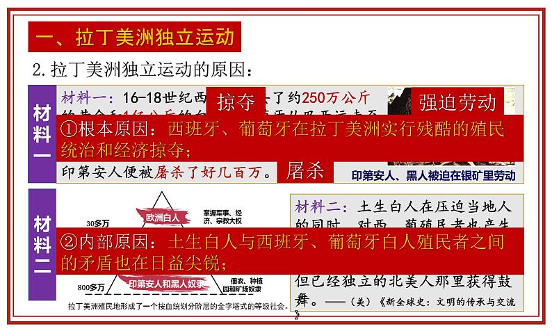 1.1殖民地人民的反抗斗争课件2021~2022学年部编版九年级历史下册03