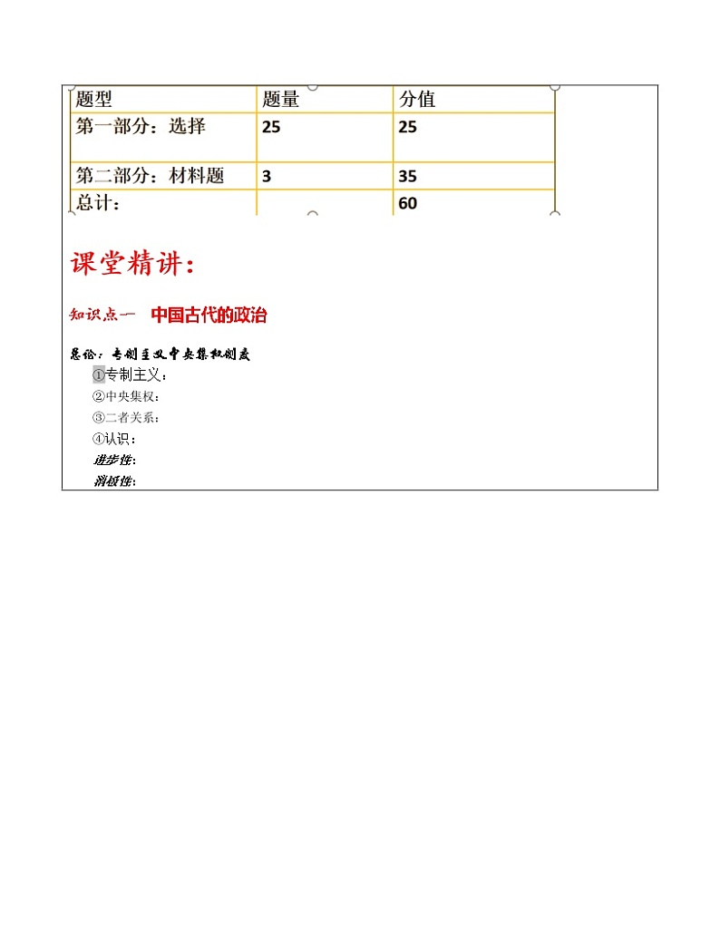 2022年江苏省中考历史复习专题一中国古代史教案第2页