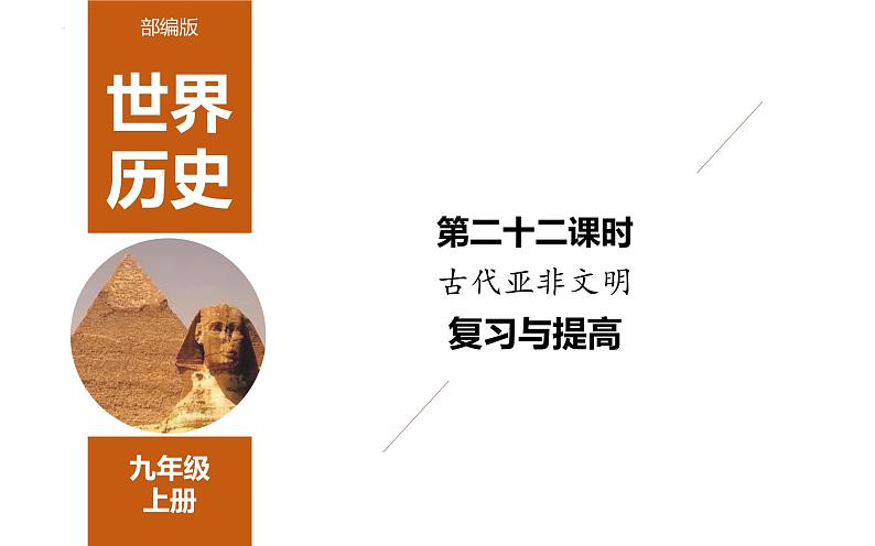 22古代亚非文明-2022年中考历史一轮通史复习考点讲练课件(部编版)第1页