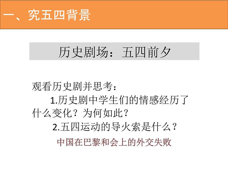 初中历史人教版（部编）第13课 五四运动部优课件02
