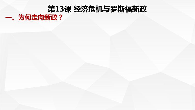 初中历史人教版（部编）九年级下册第13课 罗斯福新政部优课件03