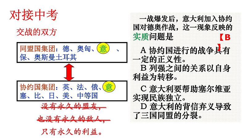 3.8第一次世界大战 课件 2020-2021学年部编版九年级历06