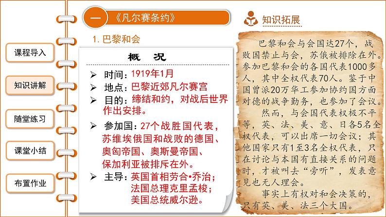 3.10 《凡尔赛条约》和《九国公约》 课件 2021-2022学第5页