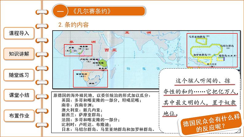 3.10 《凡尔赛条约》和《九国公约》 课件 2021-2022学第8页