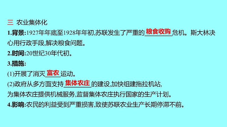 3.11苏联的社会主义建设 课件2021-2022学年部编版九第5页