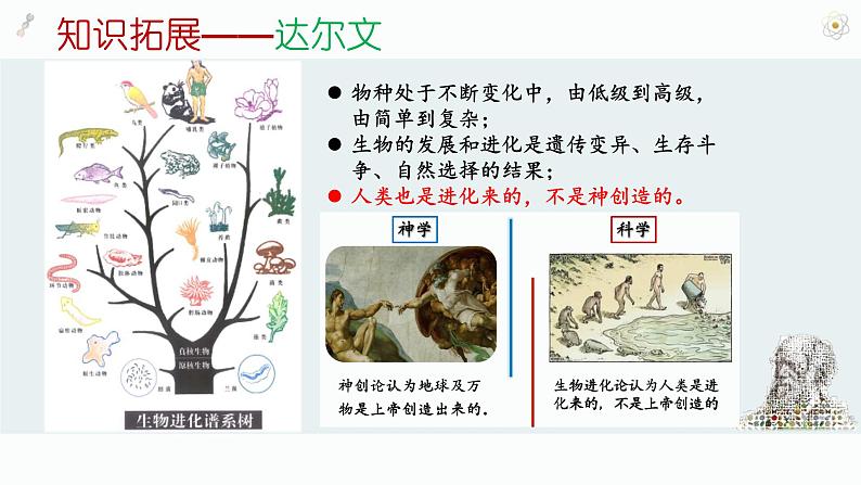 2.7 近代科学与文化课件    河南省2021-2022学年部编版九年级历史下册07