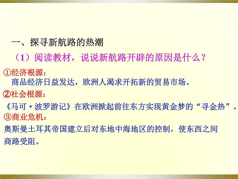 初中历史 人教课标版（部编） 九年级上册 第15课 探寻新航路 《探寻新航路》 课件第6页