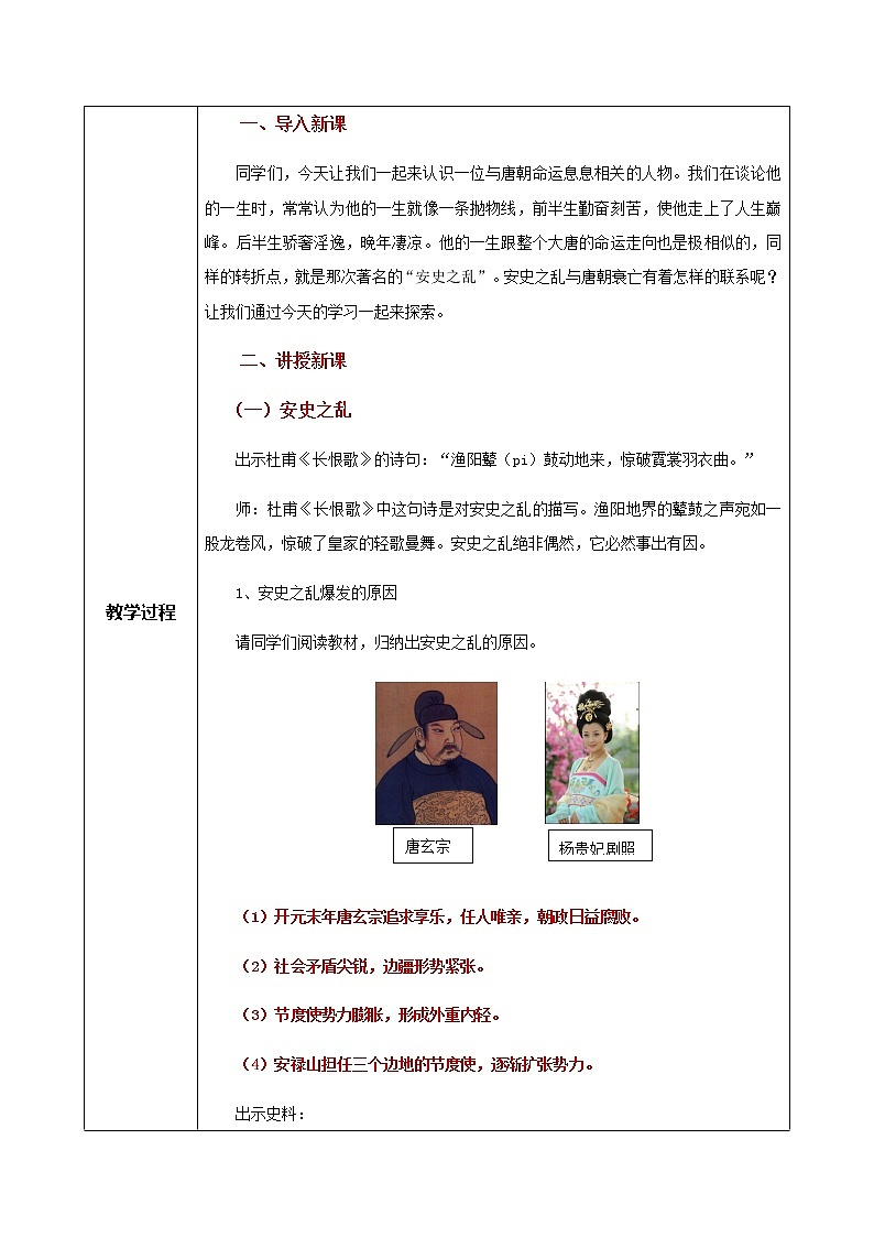 第5课《安史之乱与唐朝衰亡》课件+教案+同步练习02