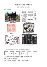 上海市崇明区2021届九年级二模质量监控历史试卷（Word解析版）
