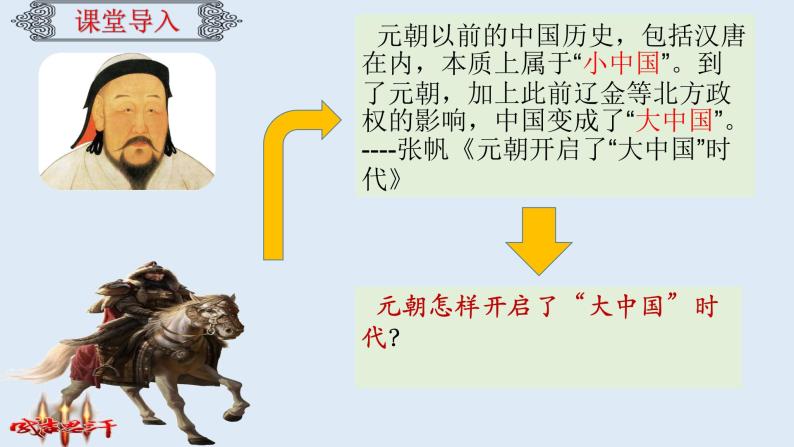 人教部编版七年级历史下册---第10课蒙古族的兴起与元朝的建立（讲）同步课件01