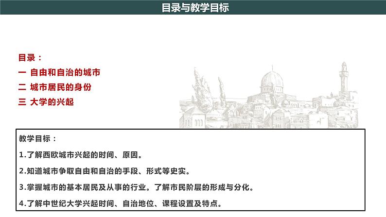 第9课 中世纪城市和大学的兴起 课件第2页